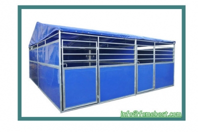 Portable Horse Stall with shelfter