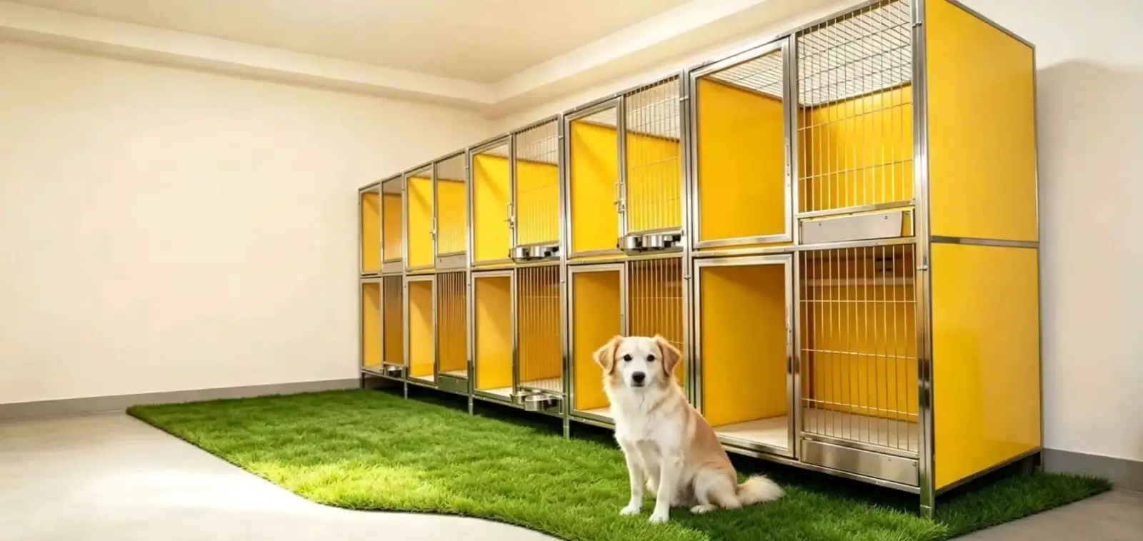 Custom Indoor Dog Kennel Systems