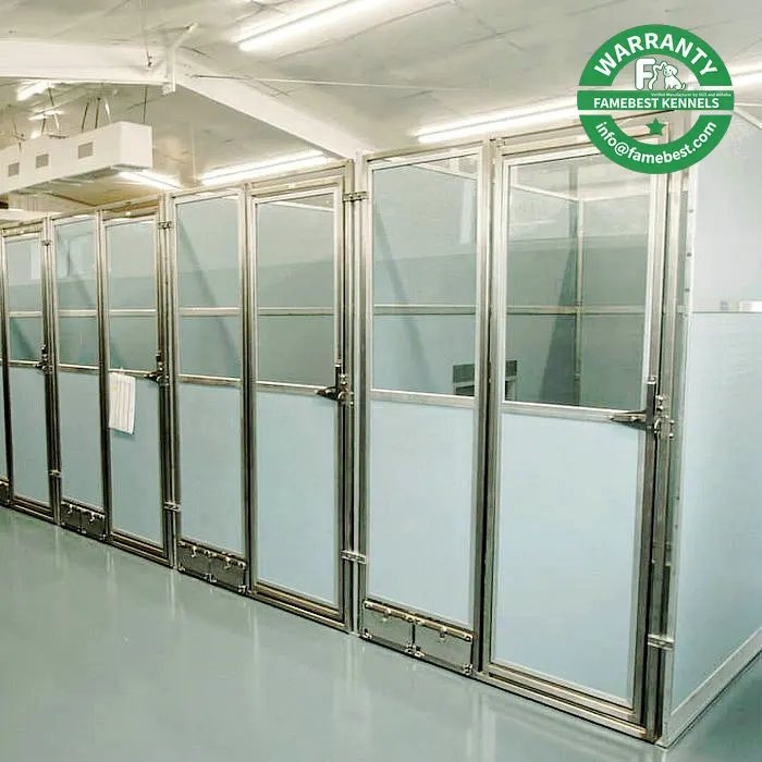 Dog Kennel Pet kennel Stainless Steel Commercial Dog Enclosure Indoor Dog Crate Custom Size Luxury Boarding Solution Pet Furniture